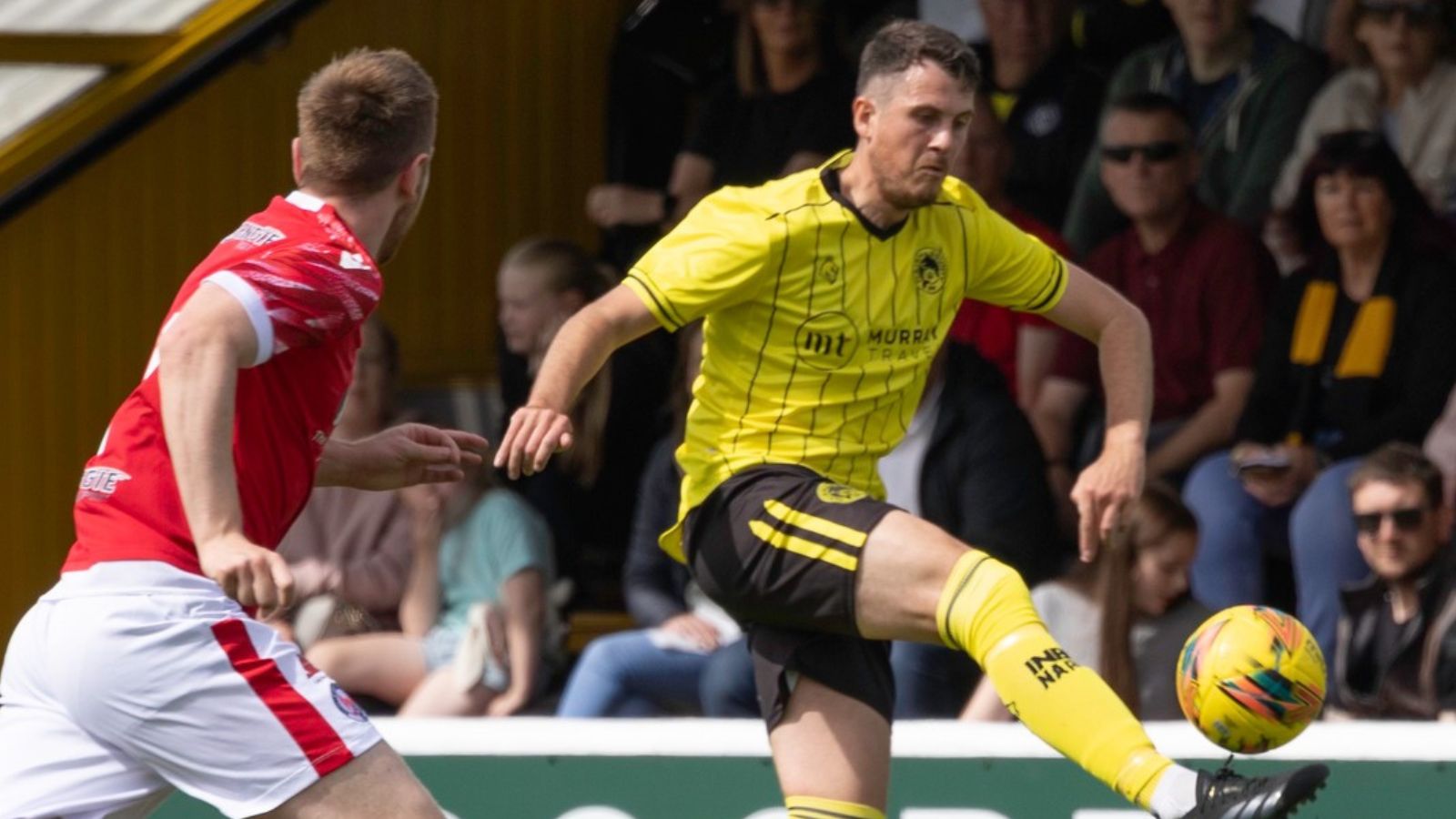 Angus Dey for Nairn County in 3-0 defeat to Brechin City